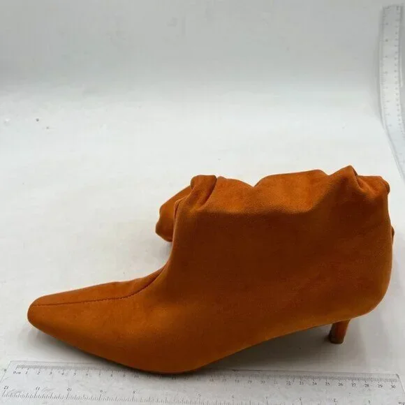 Women Comfortable Low Heel Pull on Stylish Knee High Boots Square Toe Brown - Picture 2 of 7